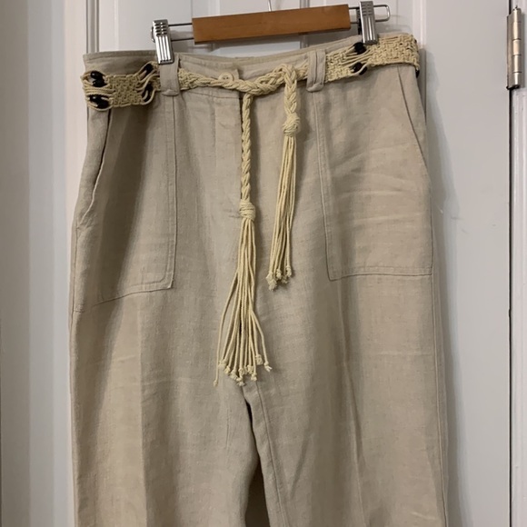 Linen pants Macys 4-pocket Charter club new without tags size 8 - Picture 8 of 9
